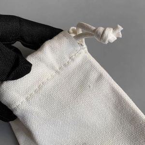 Petite pochette en coton anti-poussière avec cordon de serrage double, pochette recyclable pour artisanat, autocollants, cadeaux, bougies et cadres photo - Product Image 5