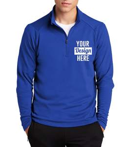 Ropa deportiva personalizada para hombre, diseña tu propio logotipo de costura, textos, Terry francés, Jersey ligero con media cremallera, sudaderas - Product Image 5