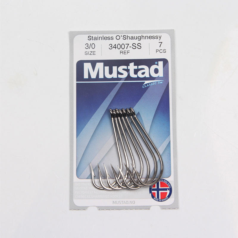 Mustad 34007 Hooks Premium Stainless Steel Fishing Hooks