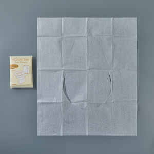 Papel desechable para asiento de inodoro, soluble en agua y biodegradable, protector de asiento para inodoro público - Product Image 2
