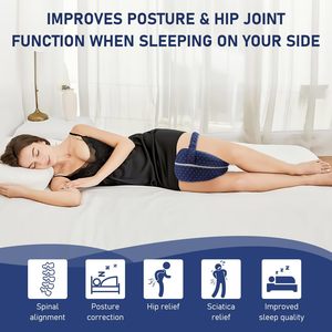 Ortho pä dische Ischias Memory Foam Kontur form Bein polster Kissen Gestrickte Technik Wohnkultur Sofa kissen Rücken Hüftgelenk Knie - Product Image 4