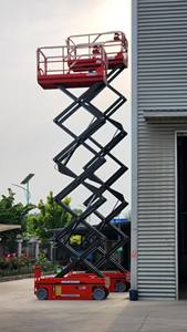 O motor de bateria barato do CE 6m 12m Scissor o trabalho aéreo Scissor a plataforma 10m 8m 320kg móvel bonde hidráulico Scissor o elevador - Product Image 6