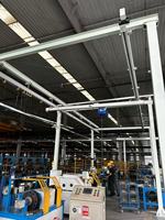 Système de grue modulaire KBK avec portée réglable pour aménagement d'atelier flexible Pont roulant KBK