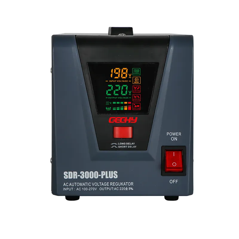 AVR 2000VA Monofásico 110V 220V Cor LED Estabilizadores de Tensão AC Reguladores Automáticos de Tensão Estabilizadores 2KVA