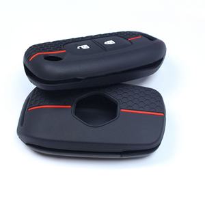 เคสซิลิโคนลายรังผึ้งสีดำสีแดงสำหรับตกแต่งกุญแจรถ2ปุ่ม2008-2021 - Product Image 5