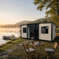 Maison conteneur pliable de 20 pieds en gros, double aile, économique, préfabriquée, mobile, pour dortoir ou bureau