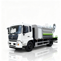 Camion-citerne Dongfeng 12m³ pour la vente en gros avec canon à eau et lance d'incendie pour la suppression de la poussière