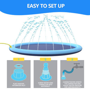 Fabricante al por mayor de verano redondo Cool Dog Water Spray Pad - Product Image 2