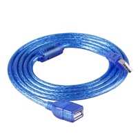Câble de données USB-A en cuivre (mâle-mâle et mâle-femelle) avec connecteurs transparents pour décodeur et PC – Vente en gros