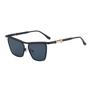 KSL-98322 Lunettes de soleil unisexes, monture en plastique et métal, protection UV400, pare-soleil de classe 2 pour utilisation en extérieur - Product Image 4