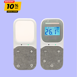 Monitor de Audio Portátil con Manos Libres y Comunicación Bidireccional, con Clip para Cinturón y Luz Nocturna, el Mejor Regalo para Baby Shower - Product Image 1