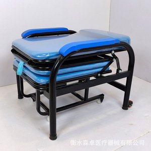Silla Plegable Metálica Portátil para el Hogar y Hospital, Cama de Doble Función para Siesta - Product Image 5