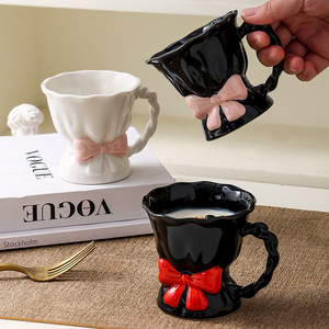 Tasse à café en céramique haut de gamme, luxueuse, peinte à la main, exquise, pour la maison, le bureau, la boisson et le petit-déjeuner - Product Image 5