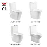 WC à deux pièces en céramique émaillée noire, sans bride, à économie d'eau, à chasse directe, de marque Watermark Australia, en promotion