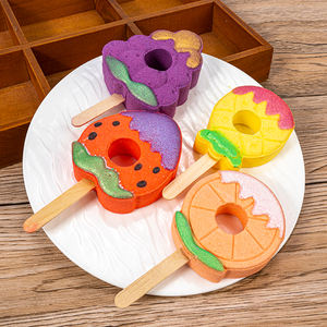 도매 어린이 탄산 스파 목욕 공 유기 빨간 목욕 폭탄 불고 거품 바 - Product Image 2