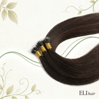 Extensiones de Cabello Humano con Punta de Anillo Nano Alineadas con la Cutícula, Cabello Remy Chino Pre-Adherido, Extensiones 100% Remy, Extensiones de Cabello Remy Natural