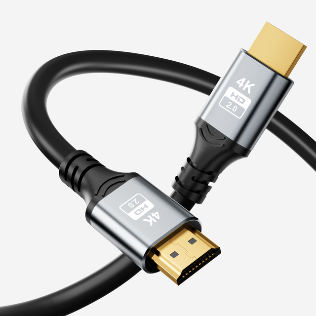 For 2.0 High Speed Gold Plated Cable 18Gbps 4K 60Hz 3D HDR PVC Jacket Twisted Pair for HDTV Laptop Xbox Projector Monitor