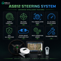 Système de direction automatique AS812 RTK, GNSS, tracteur, agriculture de précision, précision centimétrique, guidage en ligne droite, GPS
