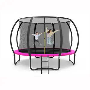 Zoshine trampolin luar ruangan rekreasi untuk anak dan dewasa tugas berat