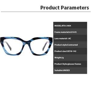 Rõ ràng Cat Mắt Kính máy tính cho phụ nữ sang trọng quang học theo toa Khung thời trang Eyewear Tính năng sexy Acetate dày phim hoạt hình - Product Image 3