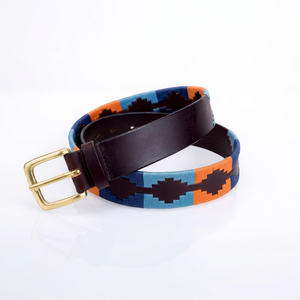 Ceinture porte-ceintures en cuir robuste à double couture motif argentin pour hommes, femmes et unisexe LBP-0003 - Product Image 1