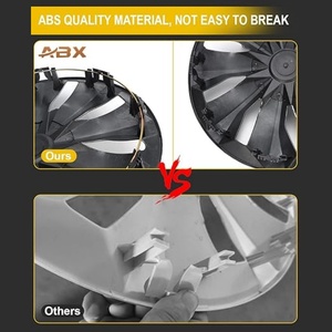 Enjoliveurs de roue universels <span class=keywords><strong>14</strong></span>/15/16 <span class=keywords><strong>pouces</strong></span>, lot de 4, pour jantes R15, décoration de voiture, compatibles Toyota Camry Nissan - Product Image 5