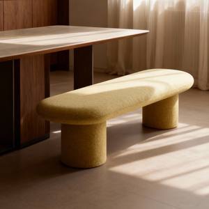 Banco Largo Moderno Minimalista de Tela, Gris, Amarillo, Naranja, Rojo, Verde, Transpirable, para Entrada, para Cambiar Zapatos - Product Image 5