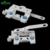 IKSUN Rail de rideau en aluminium avec corde de traction en gros avec mécanisme de cordon de traction lisse pour hôtels