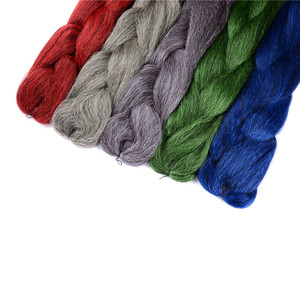 24 pulgadas de alta calidad Premium de fibra de trenzas Super Jumbo <span class=keywords><strong>Kanekalon</strong></span> <span class=keywords><strong>pelo</strong></span> sintético - Product Image 6