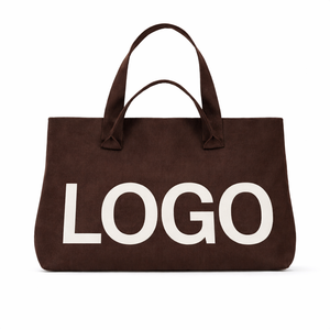 กระเป๋าโท้ทผ้าแจ็คการ์ดแฟชั่นสำหรับผู้หญิง หูหิ้วคู่ โลโก้ตัวอักษรแบบกำหนดเอง ความจุขนาดใหญ่ กระเป๋าช้อปปิ้งถัก - Product Image 3