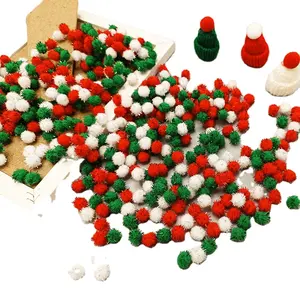 Bán buôn giáng sinh trang trí bóng các loại màu sắc pompoms mềm đồ chơi bóng cho Đảng DIY Creative Craft DIY chất liệu