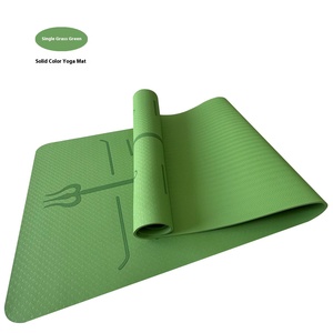 Tapete de Yoga <span class=keywords><strong>TPE</strong></span> de 6mm de Grosor, Antideslizante, con Absorción de Impactos, con Línea de Posición y Función de Cuerda para Saltar, Venta al Por Mayor de Fábrica - Product Image 6