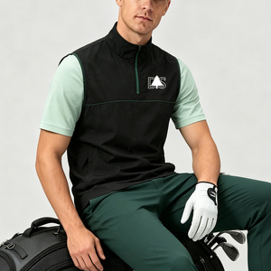 Débardeur Homme Décontracté à Col Zippé, Sans Manches, Uni, Personnalisable avec Impression Sérigraphique, Qualité Supérieure, Vente en Gros - Product Image 3