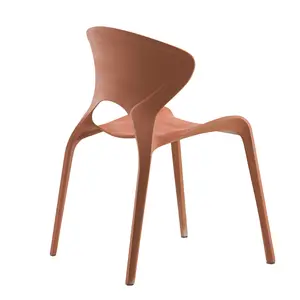 זול חיצוני לבן מודרני עיצוב פנאי לערום אוכל פלסטיק טרקלין כיסא