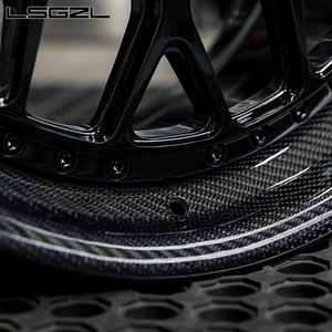 Ruote per autovetture in fibra di carbonio ruota profonda parabola cerchi in lega di alluminio per BMW Audi urus gtr 18 20 21 22 24 26 pollici forgiata - Product Image 4