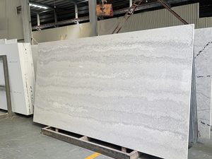 Encimeras de Mármol Artificial Gris Ondulado, Pulido a Mano, Ecológicas, Duraderas y de Alta Calidad, Personalizadas de Fábrica, para Uso en Hoteles Modernos y Cocinas - Product Image 3