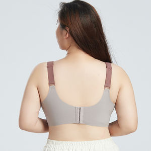 Tallas grandes de EE. UU. 36 38 40 42 44DE Copa Venta al por mayor Copa de látex cómoda Pecho grande Mujeres embarazadas Sujetador de lactancia de maternidad de encaje - Product Image 3