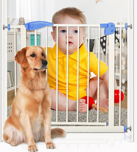 Haute qualité rétractable bébé barrière de sécurité en acier Durable en plastique barrière cuisine toilette escaliers pas de trous nécessaires bébé produits ensemble - Product Image 6