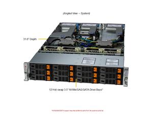 เซิร์ฟเวอร์ AI รุ่น AS-2025HS-TNR แบบติดตั้งบนแร็ค 2U ใช้ AMD EPYC 9005 สองตัว รองรับ DDR5 24 ช่อง มีสินค้าในสต็อก - Product Image 4