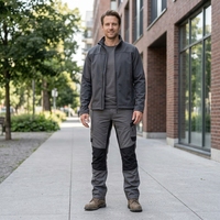 Usine Industrie 80% Polyester 20% Coton Travail Lourd Multi-poches Construction Pantalon Hommes Cargo Pantalon