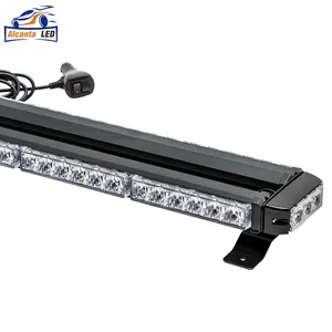 ไฟฉุกเฉิน36 LED,แถบไฟเตือนไฟฉุกเฉินสี่ด้านไฟแฟลชสีเหลืองอำพันไฟเตือนการจราจรฉุกเฉิน108W