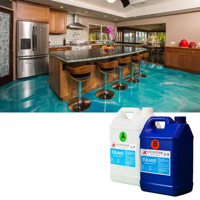 Wasserdichte Anti-slip Scratch Beständig Epoxy 3D Boden für Hause Boden, Bad