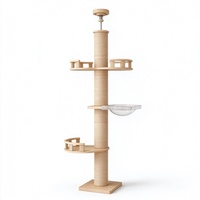 Arbre à chat multi-niveaux en sisal, griffoir robuste, meuble d'intérieur pour chat