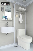 Module de salle de bain préfabriqué tout-en-un à prix abordable avec douche et toilettes