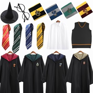 Conjunto de Disfraz de Harry Potter para Niños, Capa Mágica, Corbata y Bufanda para Halloween, Juego de Roles de Anime - Product Image 1