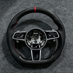Volant en fibre de carbone à <span class=keywords><strong>prix</strong></span> super réduit pour <span class=keywords><strong>Porsche</strong></span> Panamera Cayenne Macan Taycan Cayman Boxster <span class=keywords><strong>Carrera</strong></span> 997 911 991 718 - Product Image 6
