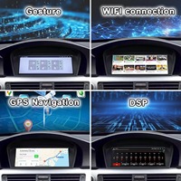 Écran de mise à niveau Android CarPlay 8,8 pouces avec commande gestuelle pour autoradio BMW Série 3/5 E60/E61/E90/E91/E92/E93 04-11 CCC/CIC