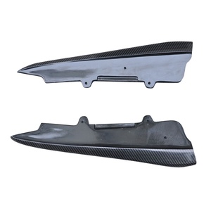 2019+ for BMW G20 G21 320i 325i 340i Carbon Rear Bumper Side <b>Splitters</b> with Exhaust Cut-Outs New Condition - Product Image 1