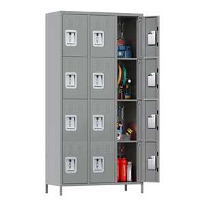 ตู้เก็บของโลหะอเนกประสงค์ 12 ประตู ดีไซน์ทันสมัย สำหรับใช้ในโรงงานและที่บ้าน - Product Image 3