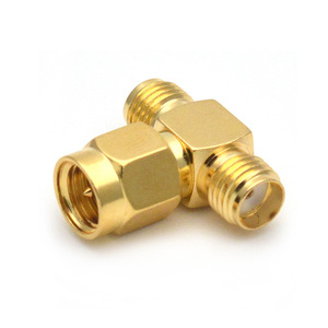 Nhà Sản Xuất T Loại <span class=keywords><strong>SMA</strong></span>-JKK <span class=keywords><strong>SMA</strong></span> Nam Cắm Để <span class=keywords><strong>2</strong></span> Dual <span class=keywords><strong>SMA</strong></span> Nữ Jack RF Coax Adapter Kết Nối - Product Image 4